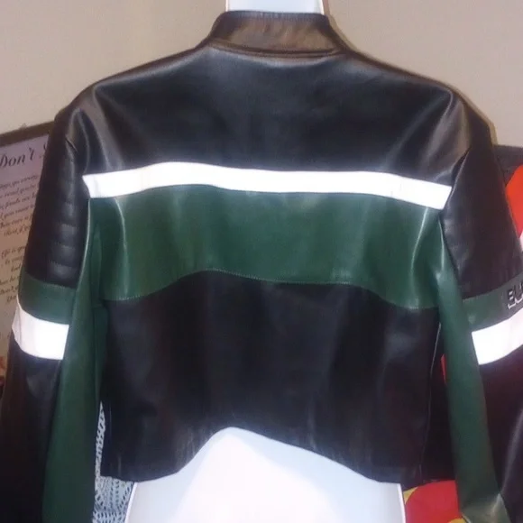 Black and Green Women's Jacket - Picture 3 of 3